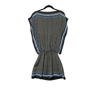 Max Studio Bandana Kaftan Mini Dress Size Medium Y2K Dark Boho Beachy Summer